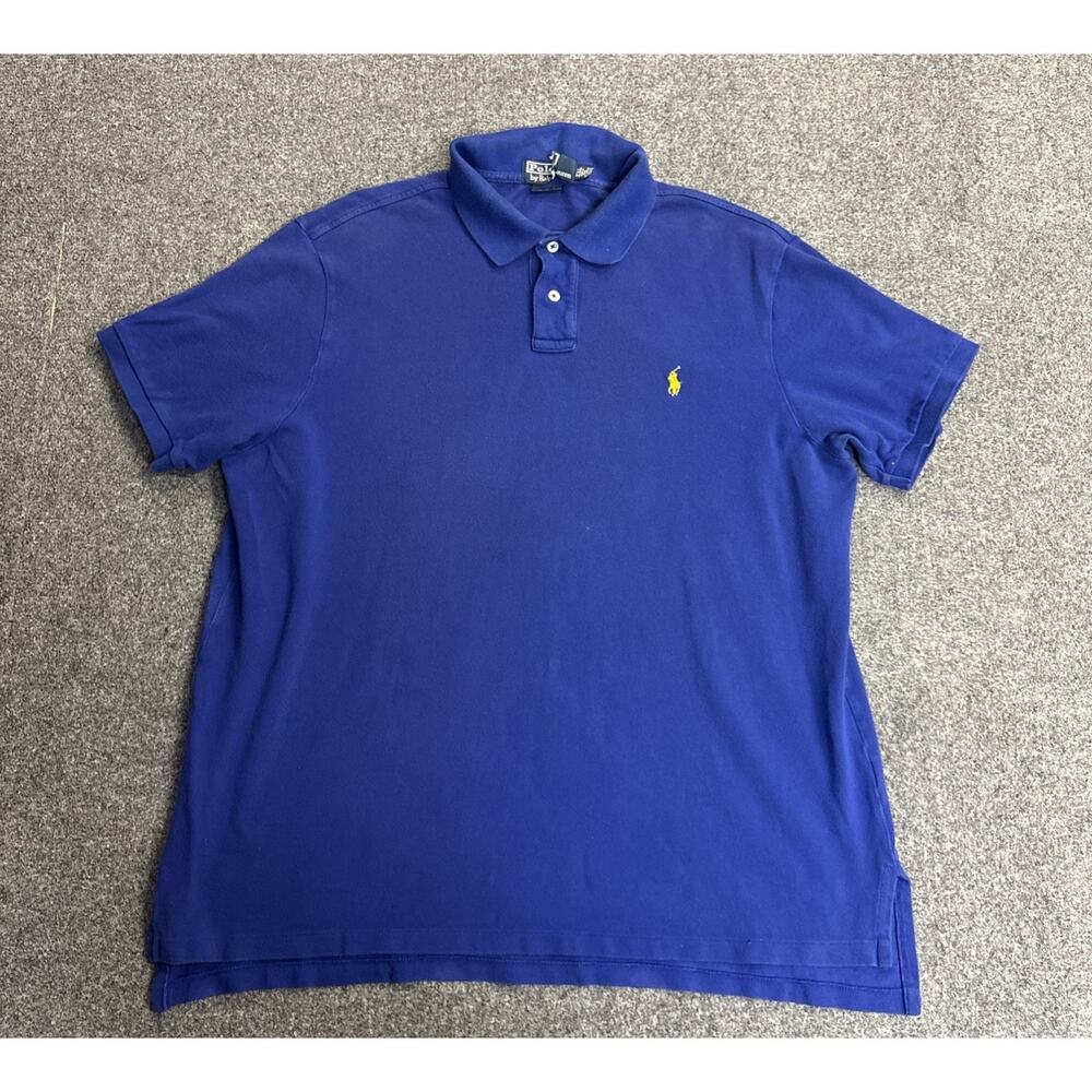 Polo Ralph Lauren Men’s XXL Custom Fit Blue Short Sleeve Polo Shirt
